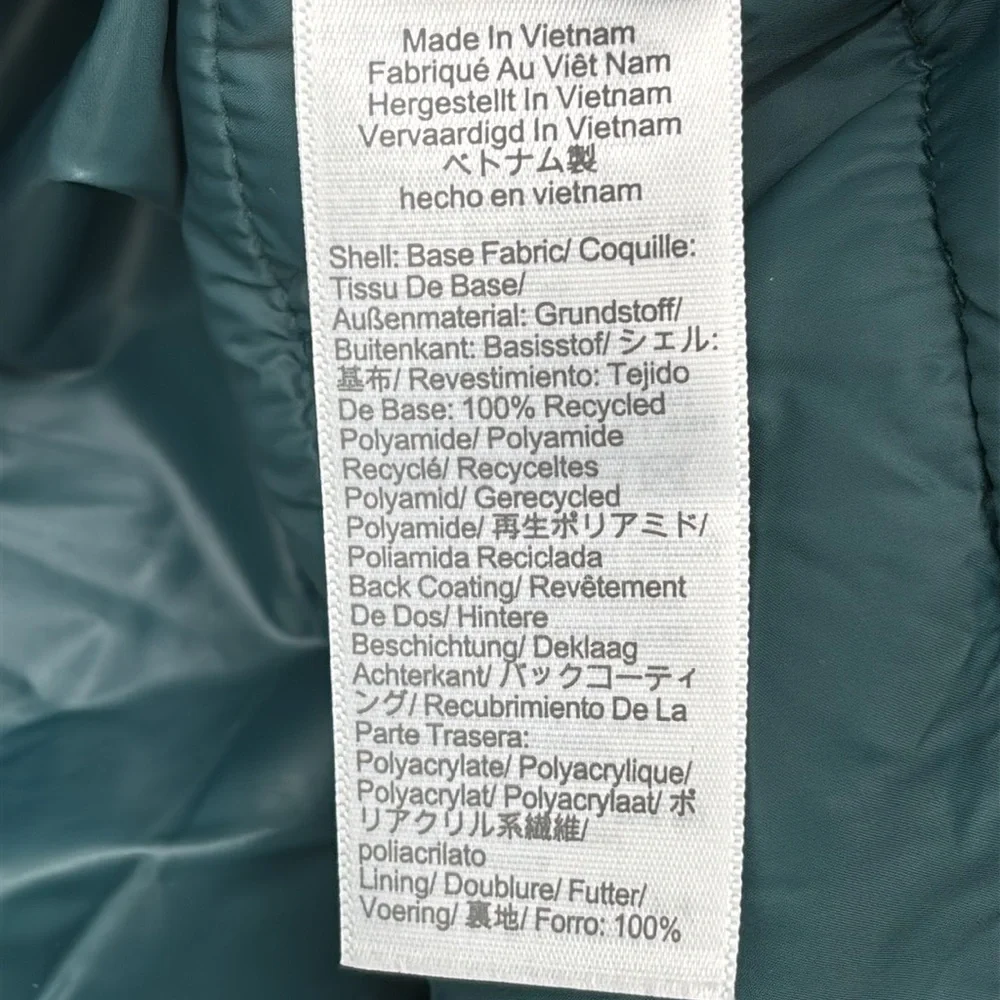 J Crew Factory Kids' lightweight packable puffer jacket Rich Spruce XL NWT CB277